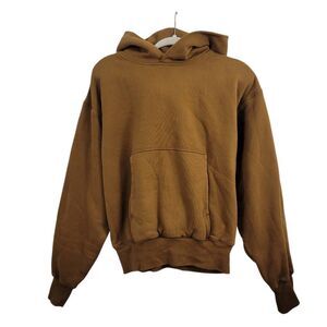 Yeezy Gap Double Layered‎ Perfect Hoodie Sz S Brown2 Hooded Sweatshirt Oversized